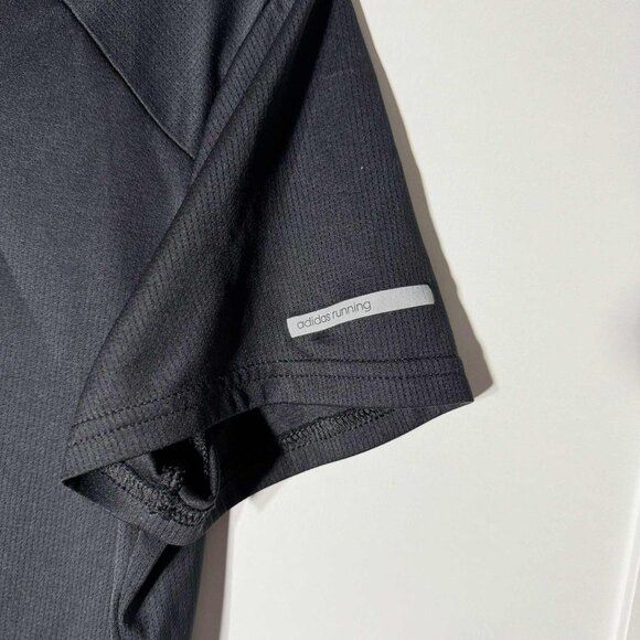 Adidas Women's Running Climalite Short Sleeve T Shirt Black LARGE - Picture 3 of 7